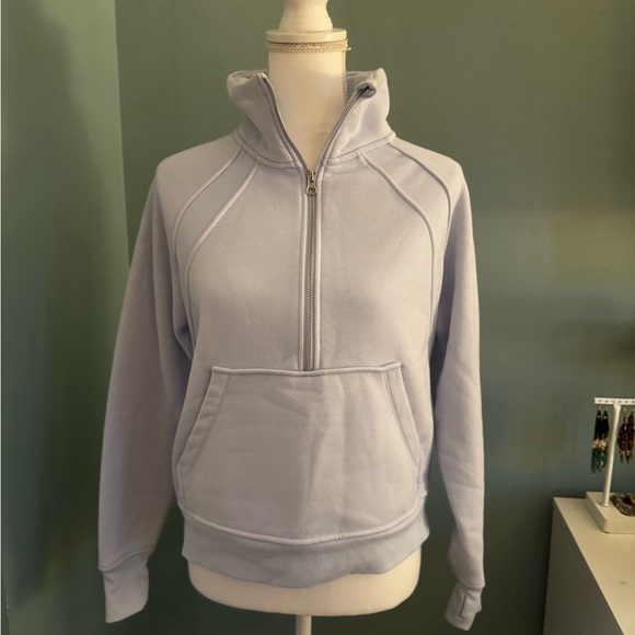 Light Blue Quarter-Zip Pullover Costco Sweatshirt Small ladies - Picture 1 of 1